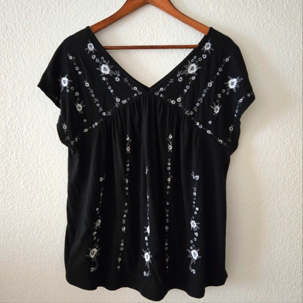 Lucky Brand Embroidery Top